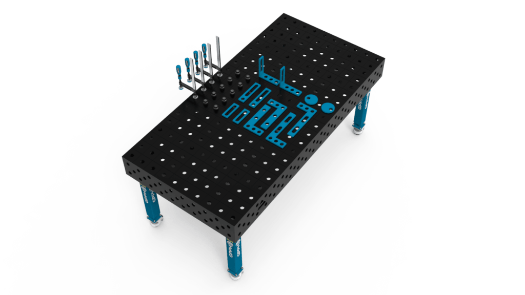 Tradycyjny stół spawalniczy PLUS z zestawem narzędzi nr 4