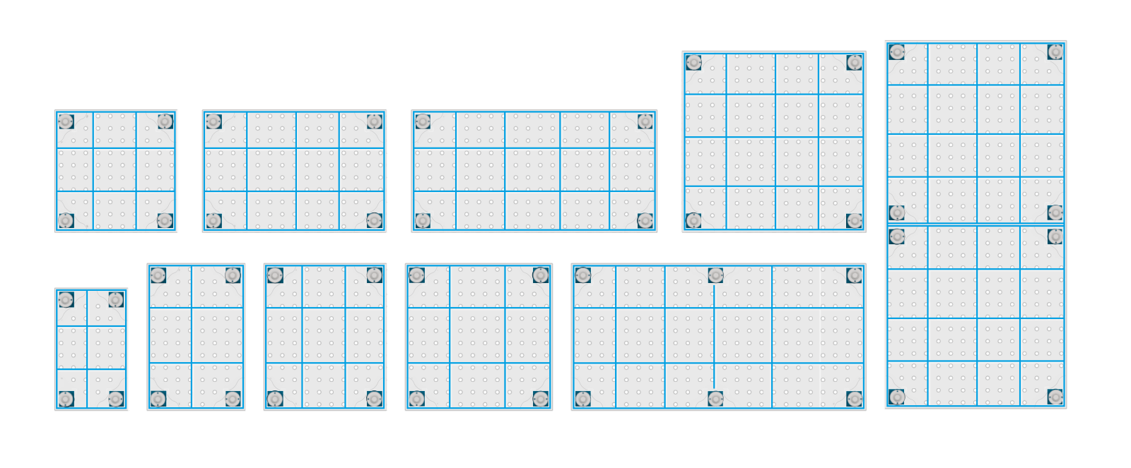 Ożebrowanie stołów spawalniczych z serii INOX