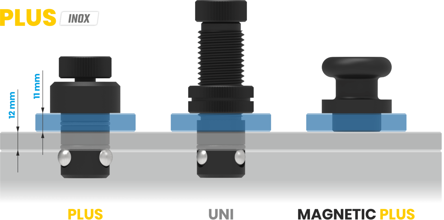 Trzpienie montażowe dla stołów spawalniczych PLUS INOX