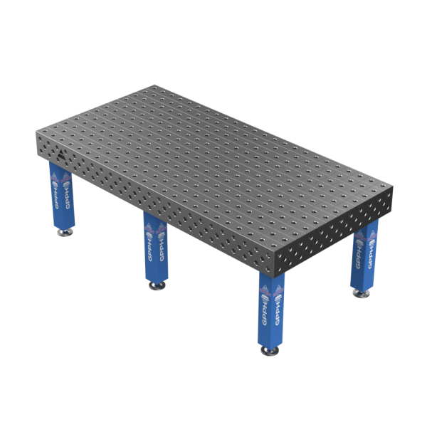 Stół Spawalniczy EXPERT Rozmiar - 2400x1200mm, Siatka - 100x100mm, System - Φ28, Nogi - Na stopach