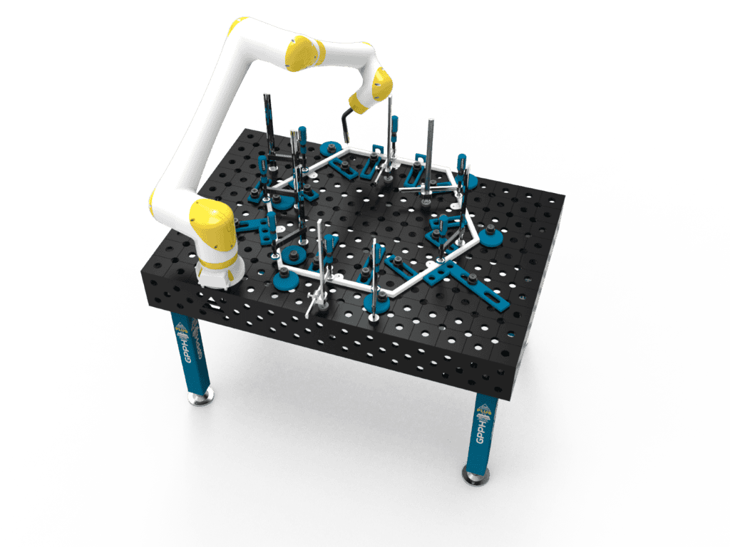 Stół spawalniczy PLUS 1500x1000mm z cobotem spawalniczym