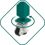 Ruchome kółka 360 stopni stosowane w stołach spawalniczych