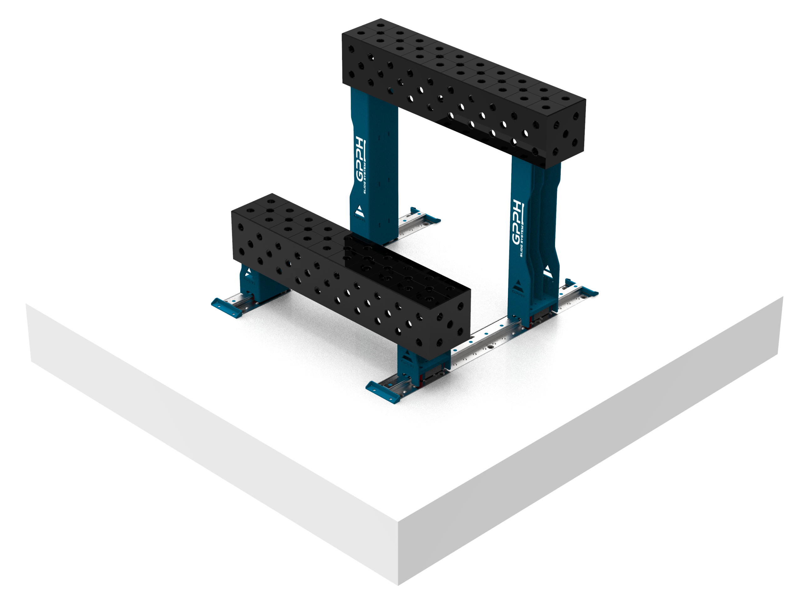 Wysoka i niska zabudowa na systemie szyn SLIDE SYSTEM