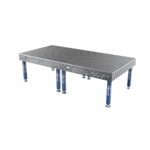 Stół Spawalniczy PLUS Siatka - 100x100mm, System - Φ28, Rozmiar - 3000x1480mm, Nogi - Na stopach