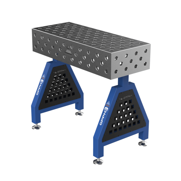 GPPH Podpora spawalnicza TRESTLE PRO na stopach 1000x400x200 mm fi 28 mm siatka diagonalna
