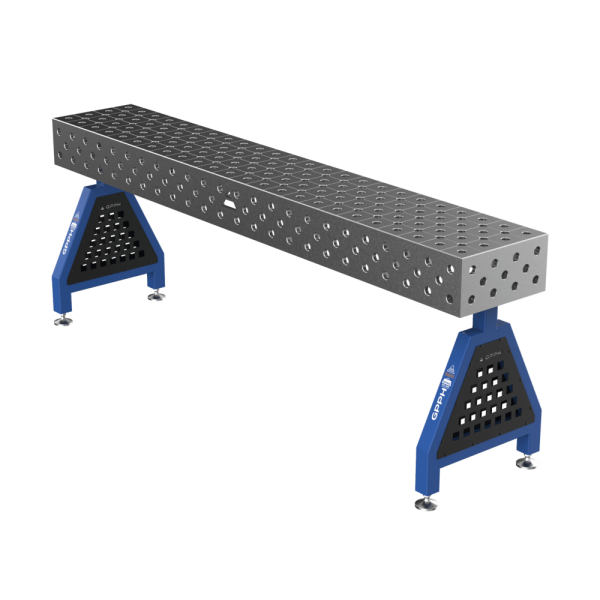 GPPH Podpora spawalnicza TRESTLE PRO na stopach 2400x400x200 mm fi 28 mm siatka diagonalna