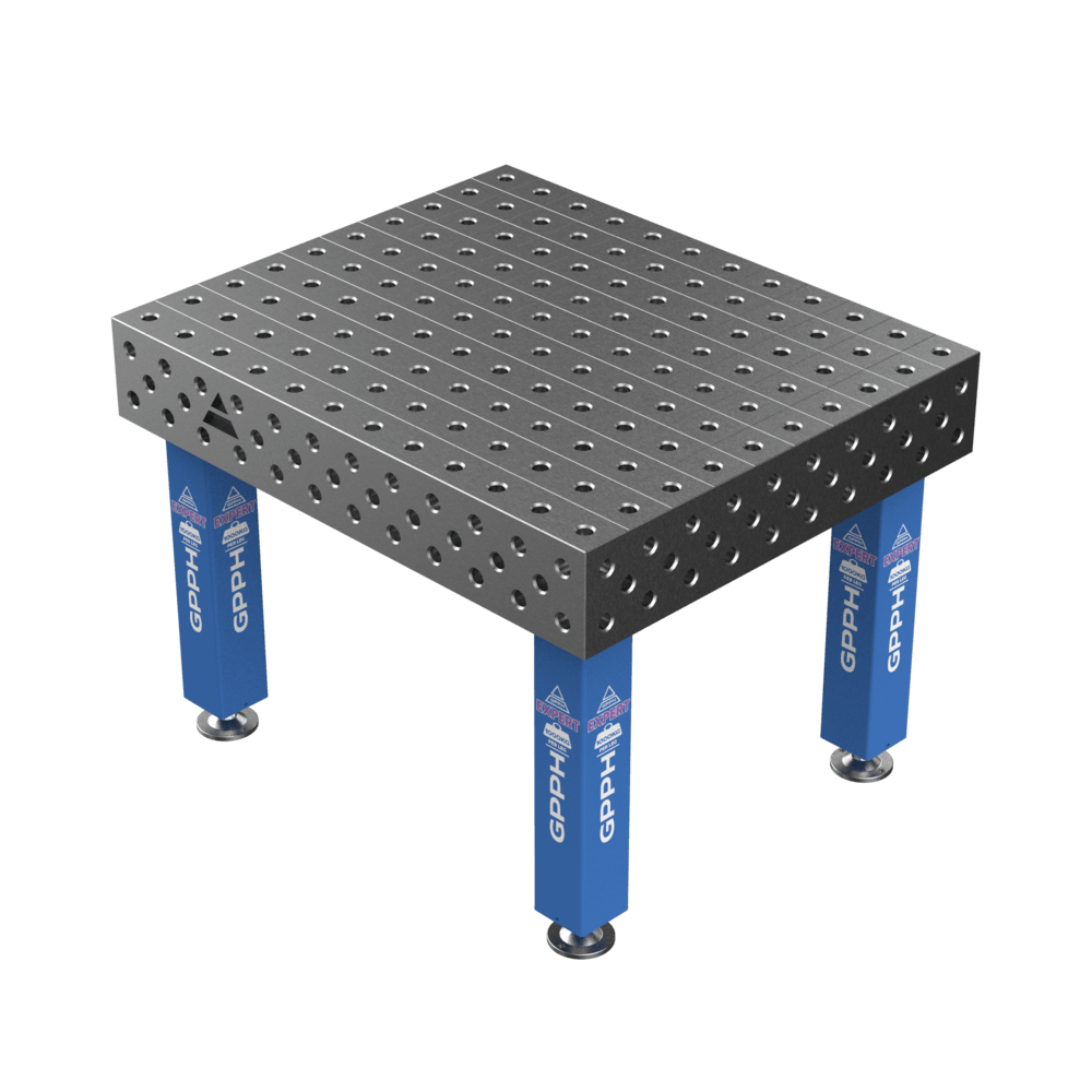 Stół Spawalniczy EXPERT Rozmiar - 1200x1000mm, Siatka - 100x100mm, System - Φ28, Nogi - Na stopach
