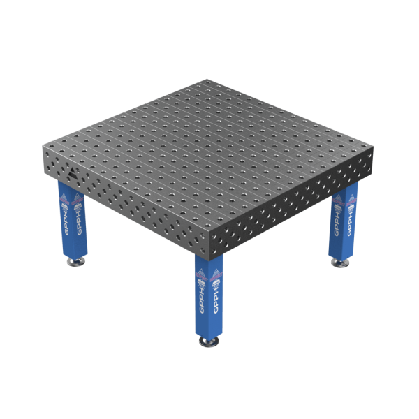 Stół Spawalniczy EXPERT Rozmiar - 1500x1480mm, Siatka - 100x100mm, System - Φ28, Nogi - Na stopach