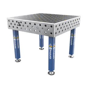 Stół Spawalniczy PLUS Rozmiar - 1000x1000mm, Siatka - 100x100mm, System - Φ28, Nogi - Na stopach