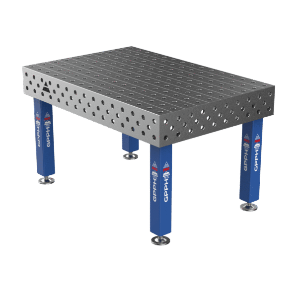 Stół Spawalniczy PRO Siatka - 100x100mm, System - Φ28, Rozmiar - 1500x1000mm, Nogi - Na stopach