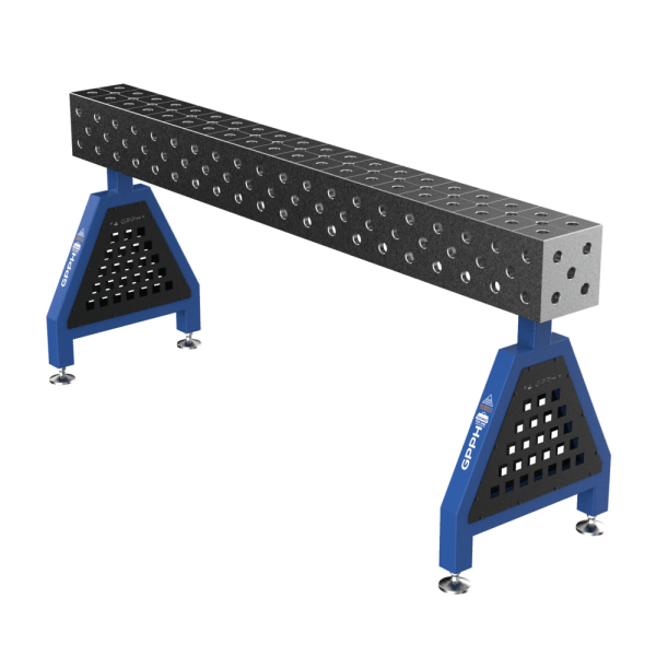 Podpora spawalnicza TRESTLE ECO na stopach 2000x200x200 mm fi 28 mm siatka diagonalna