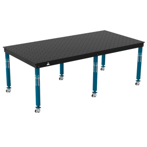 Stół Spawalniczy BASIC Rozmiar - 2400x1200mm, Siatka - 100x100mm, System - Φ16, Nogi - Na kołach