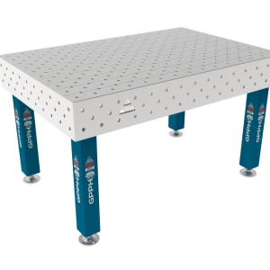 Stół Spawalniczy PRO INOX 1500 x 1000 mm Siatka - diagonalna, System - Φ16, Nogi - Na stopach, Blat - Blat PRO INOX