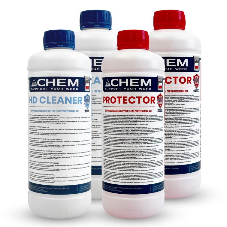 Zestaw preparatów chemicznych 2x HD Cleaner 2x Protector GPPH CHEM