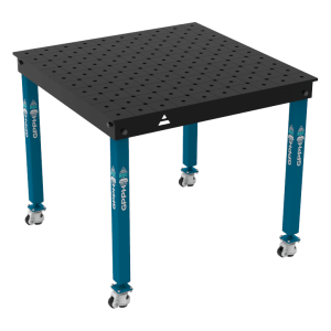Stół Spawalniczy BASIC Rozmiar - 1000x1000mm, System - Φ16, Nogi - Na kołach, Siatka - DIAGONALNA