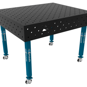 Stół Spawalniczy ECO Rozmiar - 1200x1000mm, Siatka - DIAGONALNA, System - Φ16, Nogi - Na kołach