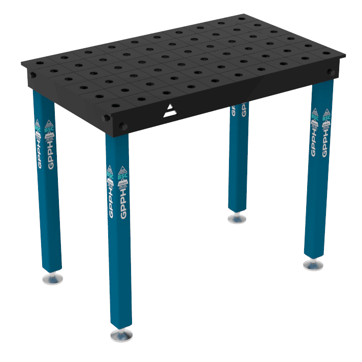 Stół Spawalniczy BASIC Rozmiar - 1000x600mm, Siatka - 100x100mm, System - Φ28, Nogi - Na stopach