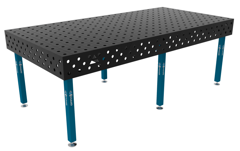 Stół Spawalniczy ECO Rozmiar - 2400x1200mm, Siatka - 100x100mm, System - Φ28, Nogi - Na stopach