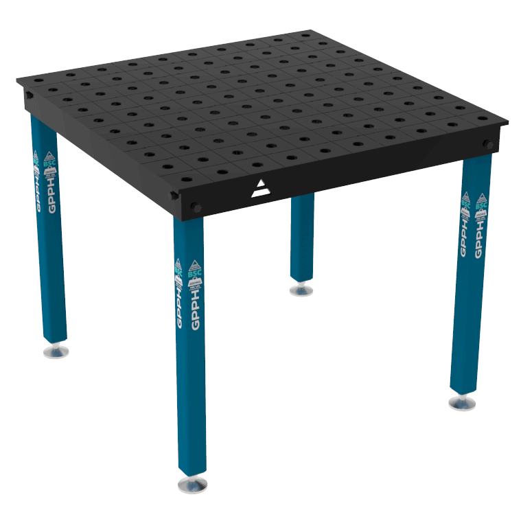 Stół Spawalniczy BASIC Rozmiar - 1000x1000mm, Siatka - 100x100mm, System - Φ28, Nogi - Na stopach
