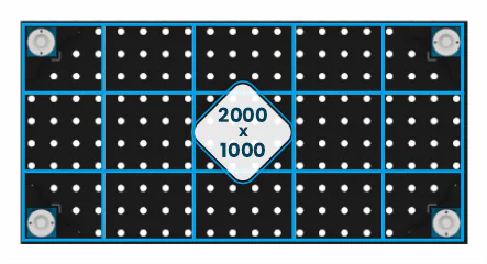 Ożebrowanie tradycyjnego stołu spawalniczego 2000x1000mm